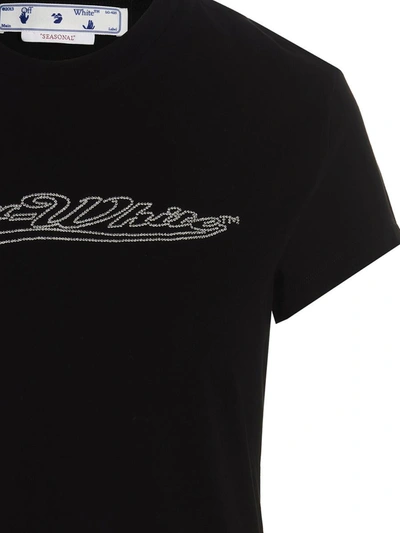 Shop Off-white T-shirt 'bling Baseball' In Black
