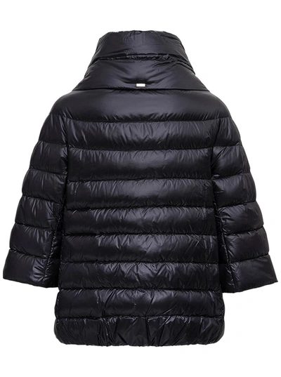 Herno Sofia Quilted Nylon Down Jacket In Black