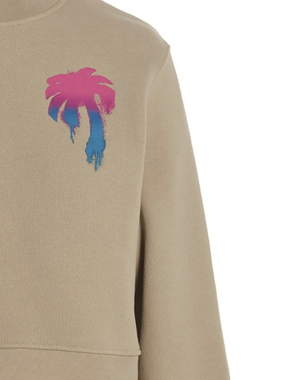 Shop Palm Angels 'i Love Pa' Sweatshirt In Beige