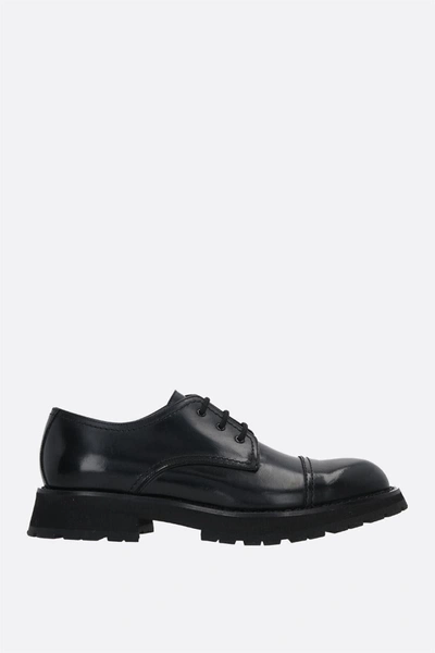 Shop Alexander Mcqueen Lace Up Shoes In Black