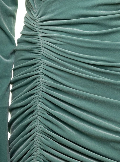 Shop Alexandre Vauthier V Mini Dress In Green