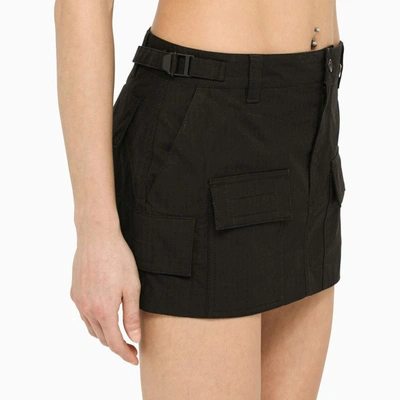 Shop Wardrobe.nyc Cargo Miniskirt In Black
