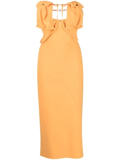 Shop Jacquemus 'la Robe Bikini' Dress In Orange
