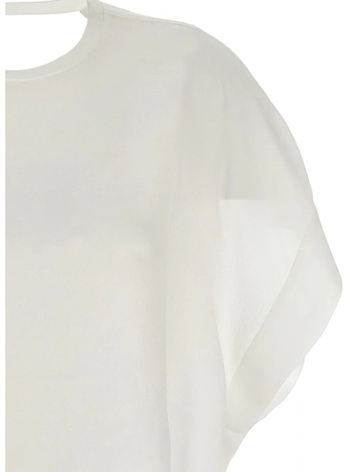 Shop Nude Silk Bloshirt In White