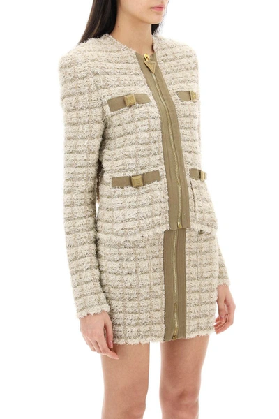 Balmain Tweed Jacket In Multicolor
