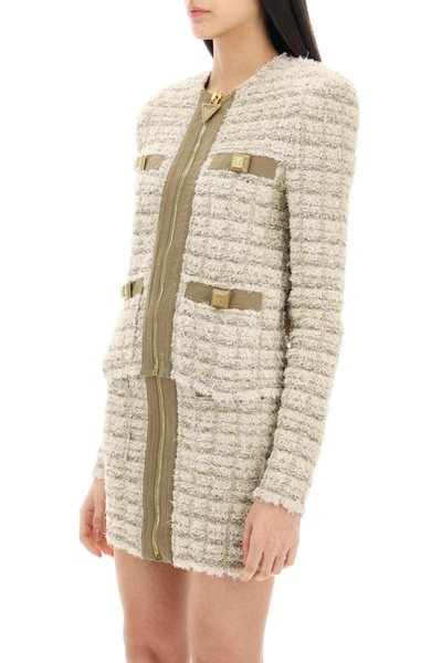 Balmain Tweed Jacket In Multicolor