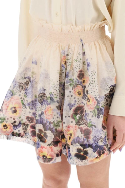 Shop Zimmermann 'tama' Circular Skirt In Multicolor
