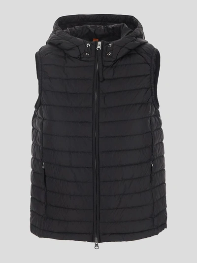 Shop Parajumpers Sleeveless Down Jacket In Black