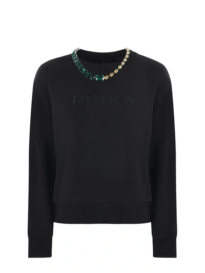 Shop Pinko "marianne" Sweatshirt In Black