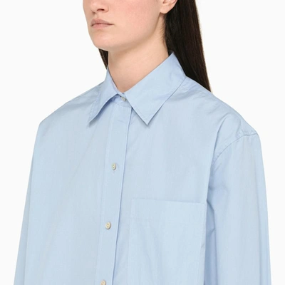 Shop Vince Classic Shirt In Light Blue