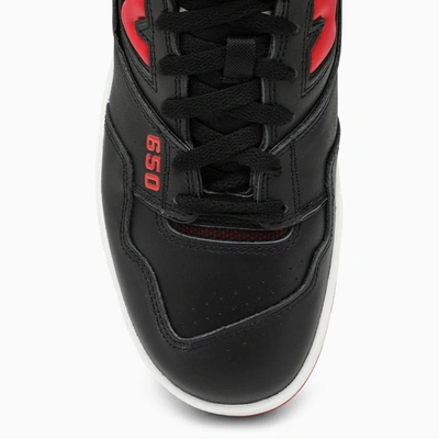 Shop New Balance 650r Red/black High Trainer