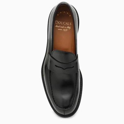 Shop Doucal's Classic Moccasin In Black
