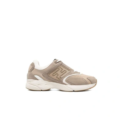 Shop Fendi Sneakers Shoes In Brown