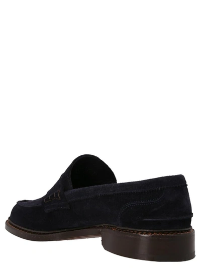 Shop Tricker's 'college' Loafers In Blue