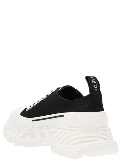 Shop Alexander Mcqueen 'canvas Sack' Sneakers In White/black
