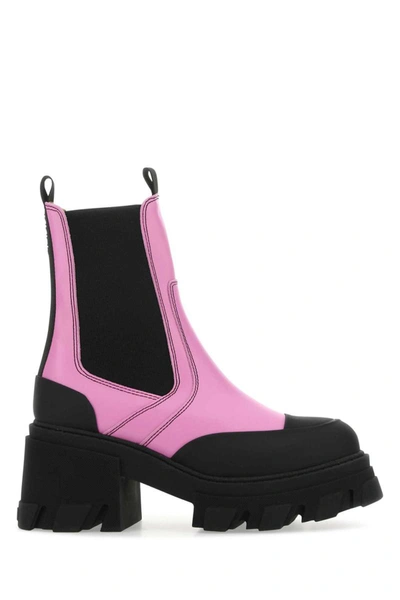 Shop Ganni Boots In Pink