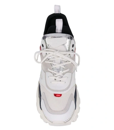 Shop Valentino Garavani Bounce High-top Sneakers In White