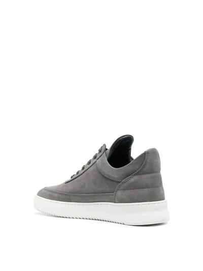 Shop Filling Pieces Low Top Ripple Shark Sneakers In Grey
