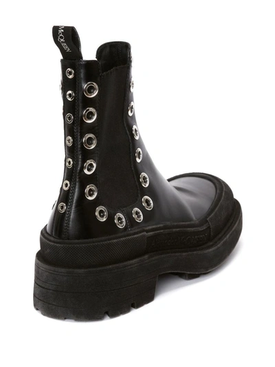 Alexander Mcqueen Alexander Mc Queen Tread Slick Leather Chelsea Boots In Black