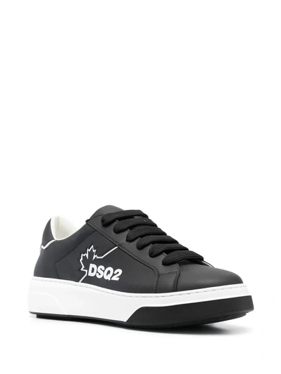 Shop Dsquared2 Bomber Sneakers In Black