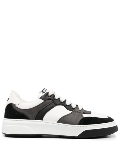 Shop Dsquared2 Leather Sneakers In White