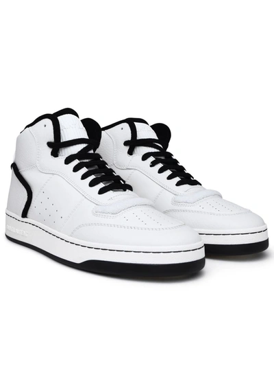 Shop Saint Laurent Sneaker In Pelle Bianca In White