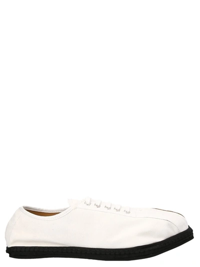 Shop Magliano 'maglianillas' Lace Up Shoes In White/black