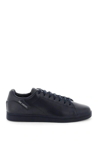 Shop Raf Simons 'orion' Leather Sneakers In Blue