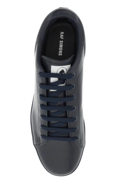 Shop Raf Simons 'orion' Leather Sneakers In Blue