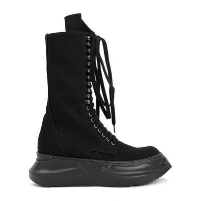 Shop Rick Owens Drkshdw Rick Owens Drk Shdw Cargo Army Boot Shoes In Black