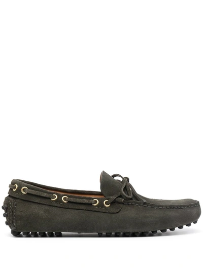 Shop Car Shoe Leather Moccasin In Green