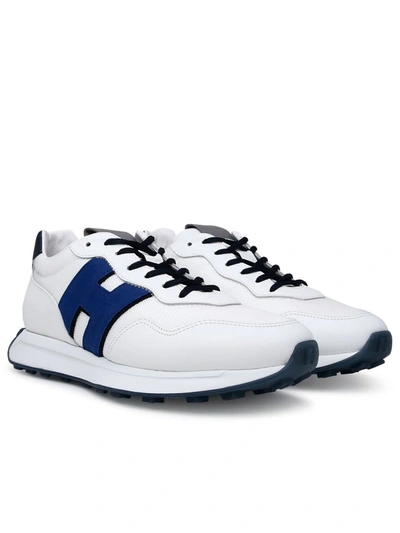 Shop Hogan Sneaker H601 In Misto Pelle Bianca In White