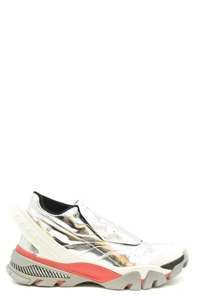 Shop Calvin Klein 205w39nyc Calvin Klein Sneakers In Silver