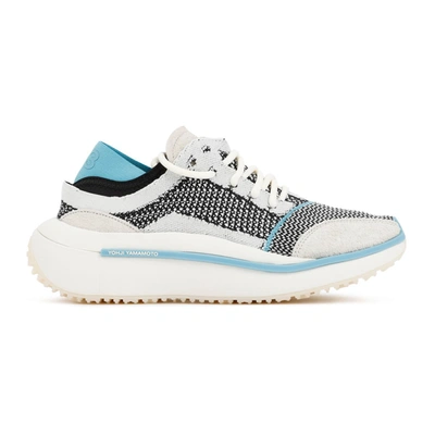 Shop Y-3 Qisan Knit Sneakers Shoes In White