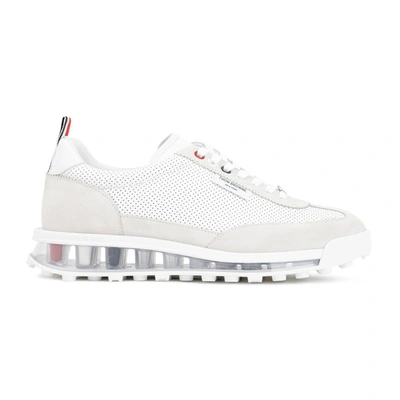 Shop Thom Browne Tech Runner Sneakers Shoes In White