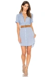 FRAME LE SHORT SLEEVE SHIRT DRESS