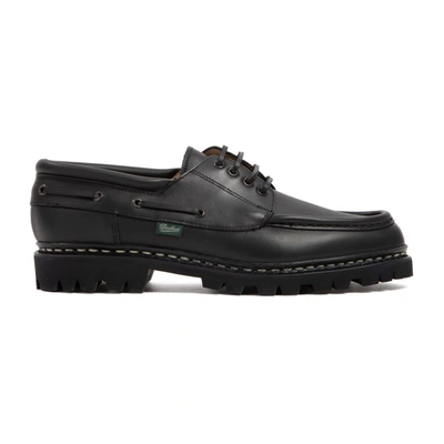 Shop Paraboot Leather Chimey Shoes In Black