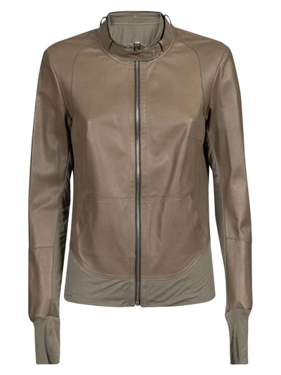 Shop Liven Leather Jacket In Green