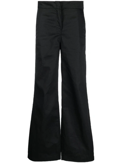 Shop Palm Angels Flare-leg Trousers In Black