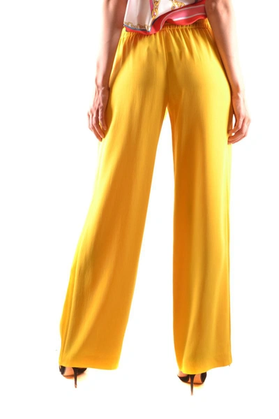 Shop Red Valentino Trousers In Yellow