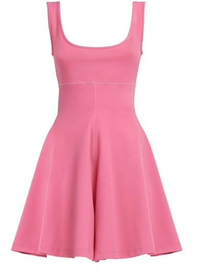Shop Marni Sleeveless Skater Mini Dress In Pink