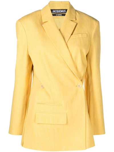 Shop Jacquemus La Veste Tibau In Yellow