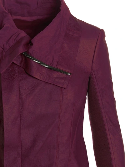 Shop Rick Owens 'naska Biker' Jacket In Purple
