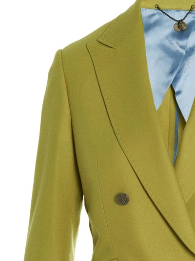 Shop Maurizio Miri 'grace' Blazer Jacket In Green