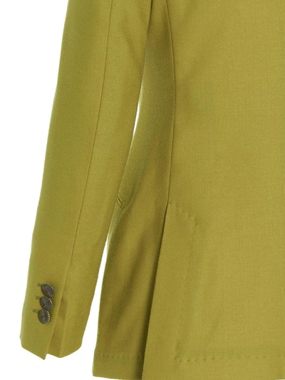 Shop Maurizio Miri 'grace' Blazer Jacket In Green