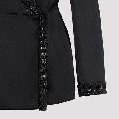 Shop Giorgio Armani Embroidered Shirt In Black