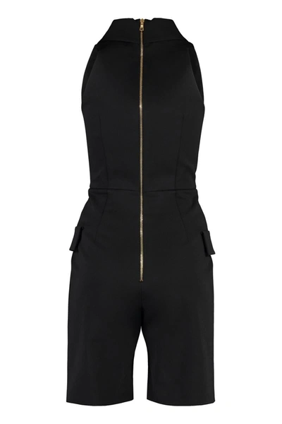 Shop Balmain Double Breasted Blazer Playsuit In Black