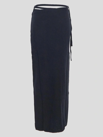 Shop Erika Cavallini Null Midi Skirt In Black