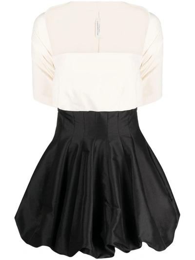 Shop Philosophy Di Lorenzo Serafini Short-sleeve A-line Dress In Black