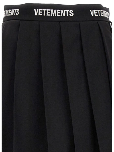 Shop Vetements 'school' Miniskirt In Black